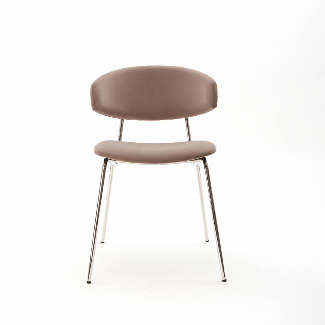 Дизайнерский стул FIT латте, основание хром Дизайнерский стул FIT латте, основание хром