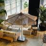 Зонт профессиональный Ø2.5 м Palladio Boho натуральный, слоновая кость Ø2500 мм