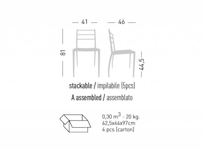 Стул пластиковый Prisma 410х460х810 мм Стул пластиковый Prisma 410х460х810 мм