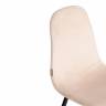 Стул BREEZE (mod. JSC-58) Велюр/металл , 44 х 53 х 86 см, creamy (кремовый) HLR 5 / черный (Комплект из 4 шт.) кремовый Велюр/металл