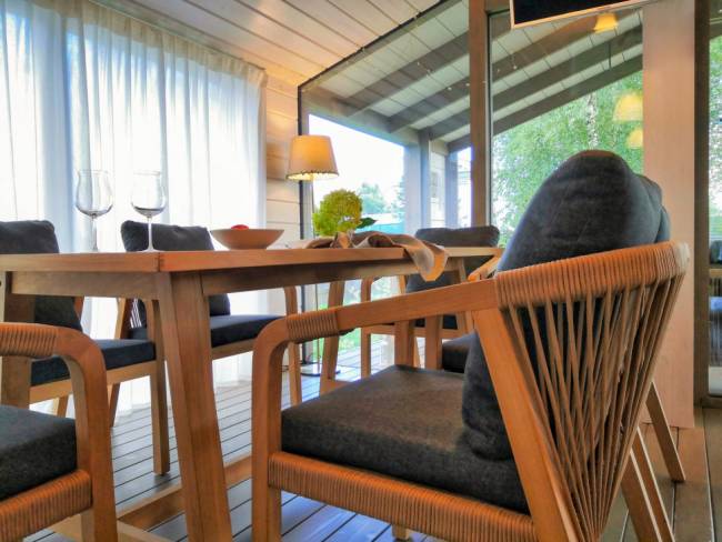 Обеденная группа LEONOREN каркас тик / стол тик 220 Обеденная группа LEONOREN каркас тик / стол тик 220