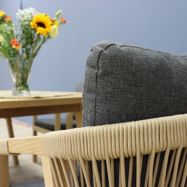 Обеденная группа LEONOREN каркас тик / стол тик 220 Обеденная группа LEONOREN каркас тик / стол тик 220