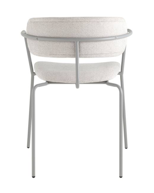 Стул Дженни букле светло-серый каркас серый муар