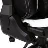 Кресло офисное / Лотус PRO carbon / Lotus PRO carbon / черно - белая экокожа/ стальная крестовина