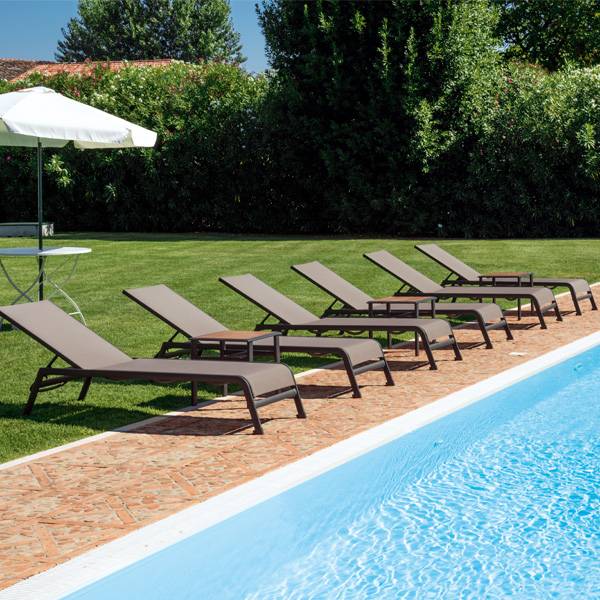 Шезлонг металлический Caraibi тортора 2070х590х340 мм Шезлонг металлический Caraibi тортора 2070х590х340 мм