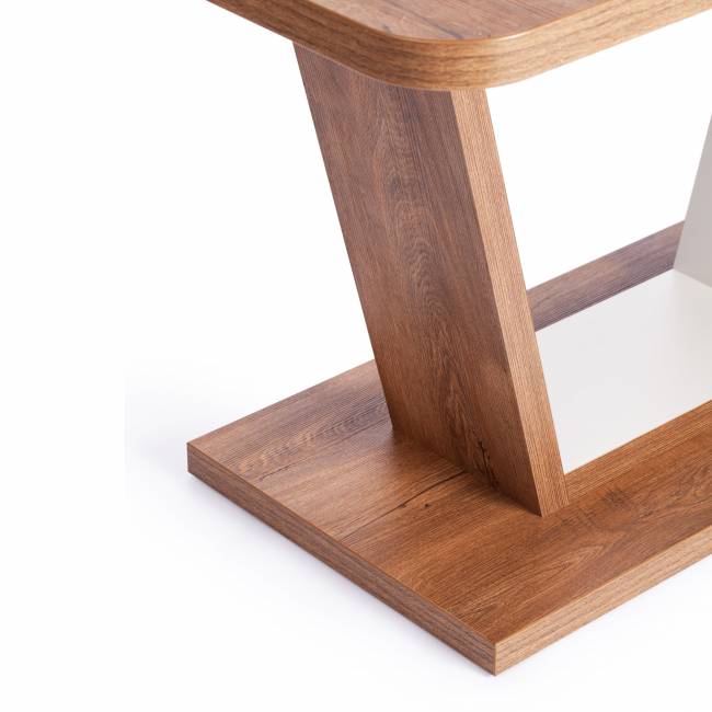 Стол обеденный VOX раздвижной ЛДСП, 132-172x85x75,5 см, Дуб Канзас/Пепел Дуб Канзас/Пепел ЛДСП