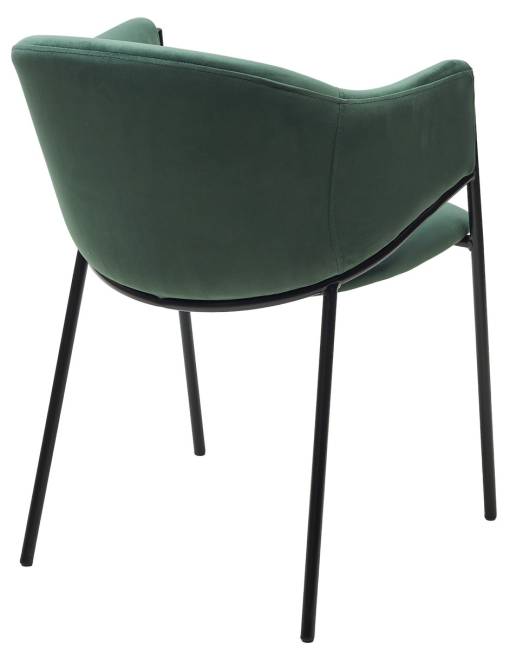 Стул ДИЛЛ, цвет H-30 изумрудный, велюр / черный каркас М-City