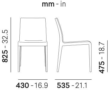 Стул деревянный мягкий Young 430х535х825 мм