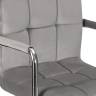 Набор 2 шт Стул барный DOBRIN KRUGER ARM, серый велюр (MJ9-75)