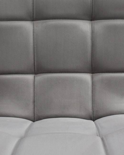 Набор 2 шт Стул барный DOBRIN KRUGER ARM, серый велюр (MJ9-75)