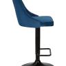 Набор 2 шт Стул барный DOBRIN JOSEPH BLACK, синий велюр (MJ9-117)