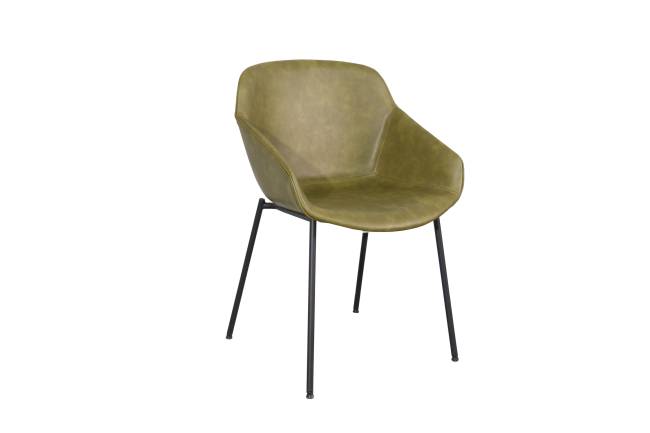 Стул Ashby экокожа зелёный