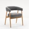 Стул обеденный Zubo с деревянными ножками темно-серый