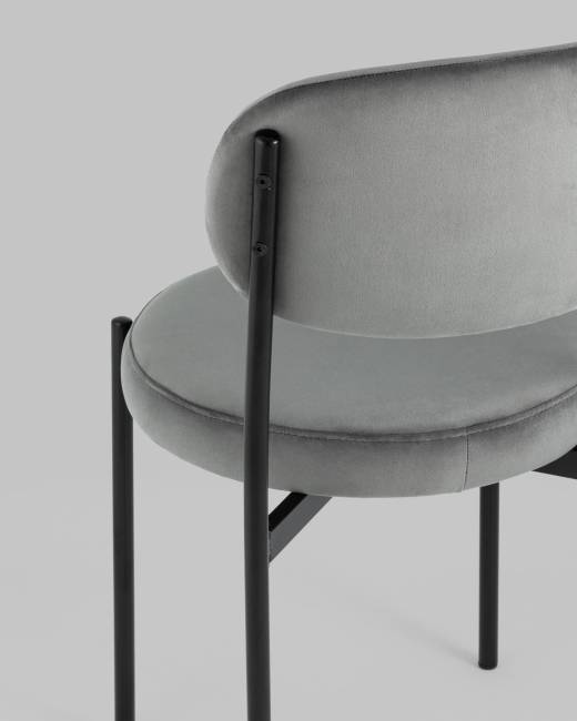 Стул Бриф NEW велюр тёмно-серый 4 шт