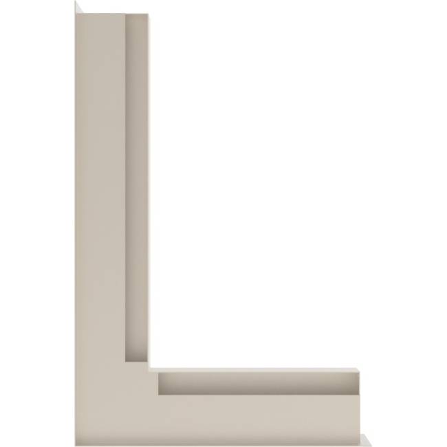 Решетка Kratki Люфт угловая/6*40 см левая бежевая