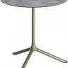 Стол ламинированный обеденный складной Tripe Maxi Folding оливковый, цементный Ø800х740 мм Стол ламинированный обеденный складной Tripe Maxi Folding оливковый, цементный Ø800х740 мм