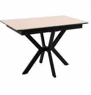 Стол DikLine DI100 Текстиль бежевый/опоры черные (2уп.)