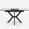 Стол DikLine DI100 Текстиль бежевый/опоры черные (2уп.)