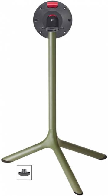 Стол ламинированный обеденный складной Tripe Folding оливковый, зернистый 640х640х740 мм