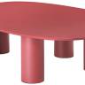 Столик ламинированный кофейный Hyppo карминный красный 1040х730х280 мм