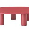 Столик ламинированный кофейный Hyppo карминный красный 1040х730х280 мм