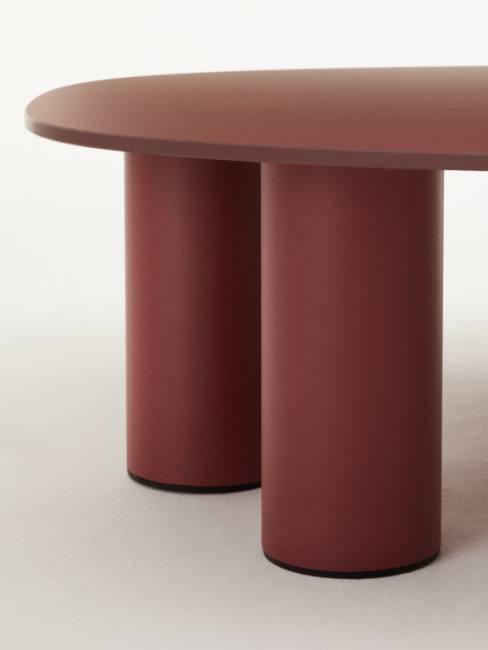 Столик ламинированный кофейный Hyppo карминный красный 1040х730х280 мм