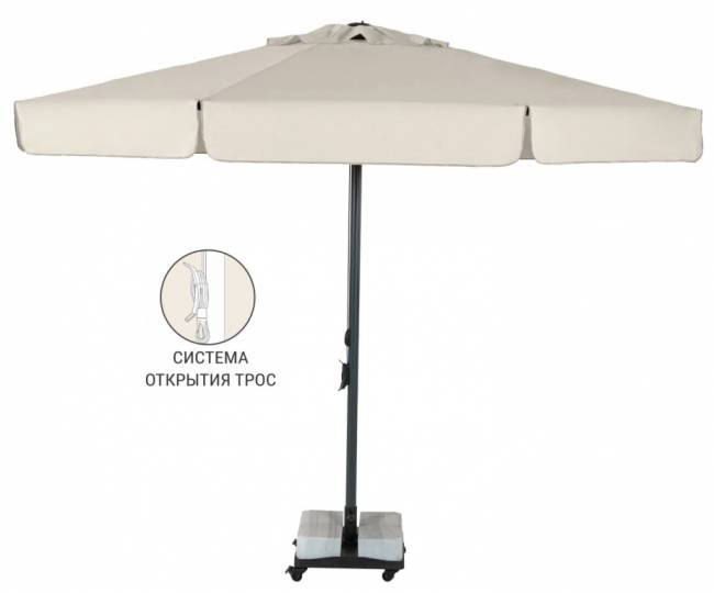 Зонт профессиональный Ø3.5 м Avocado Ø3500 мм