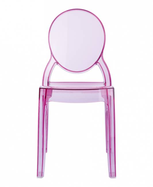Стул прозрачный детский Baby Elizabeth розовый 300х340х630 мм