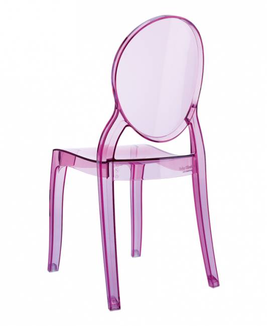 Стул прозрачный детский Baby Elizabeth розовый 300х340х630 мм