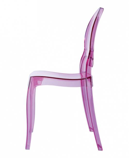 Стул прозрачный детский Baby Elizabeth розовый 300х340х630 мм
