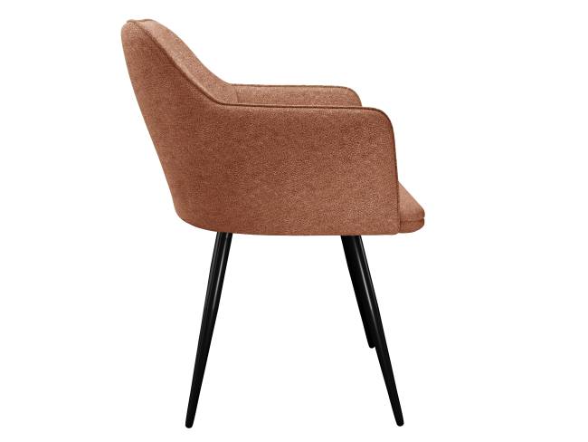 Стул DikLine 277 поворотный NS Rust терракотовый, ножки черные