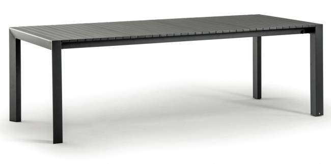 Стол металлический раздвижной Stromboli антрацит 1800-2400х900х750 мм