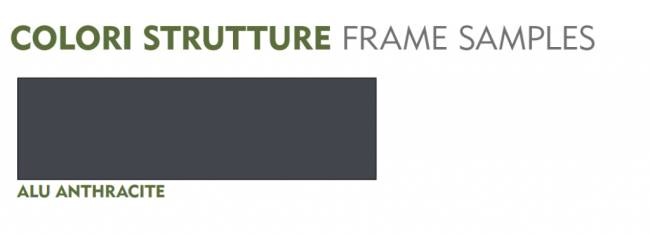 Стол металлический раздвижной Stromboli антрацит 1800-2400х900х750 мм