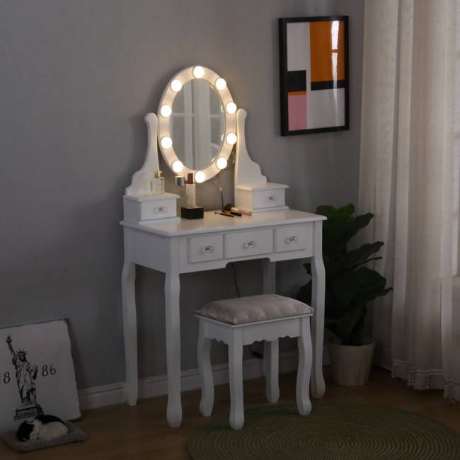 Туалетный столик  Vinotti, S010 белый