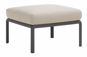 Пуф пластиковый с подушкой Komodo Pouf антрацит, панама 700х700х490 мм