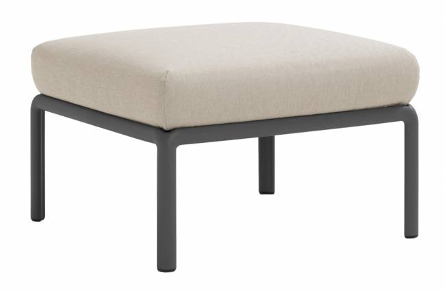 Пуф пластиковый с подушкой Komodo Pouf антрацит, панама 700х700х490 мм Пуф пластиковый с подушкой Komodo Pouf антрацит, панама 700х700х490 мм