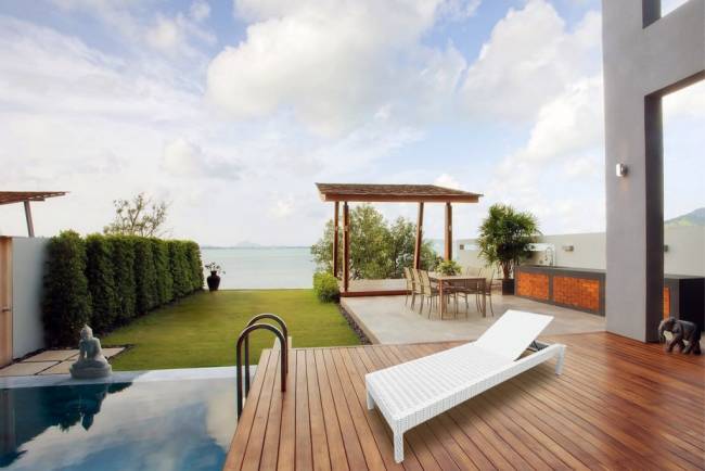 Шезлонг-лежак плетеный GS925 белый 1910х650х360 мм