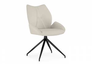 Стул на металлокаркасе Miranda 360 крутящийся beige / black