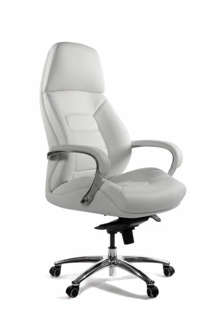 Кресло офисное / Porsche / слоновая кость кожа / алюминий крестовина Кресло офисное / Porsche / слоновая кость кожа / алюминий крестовина