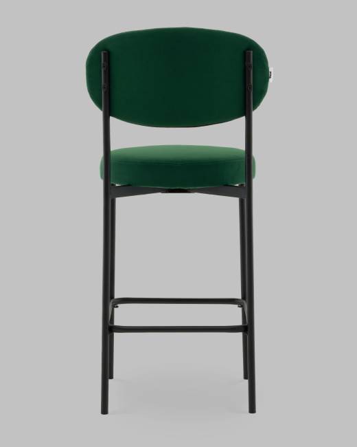 Стул Полубарный Бриф DD велюр зелёный