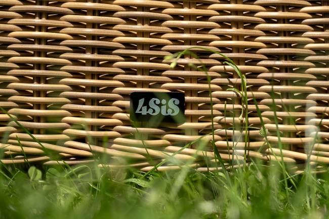 "Эспрессо - 150 N" обеденная группа плетеная, цвет соломенный