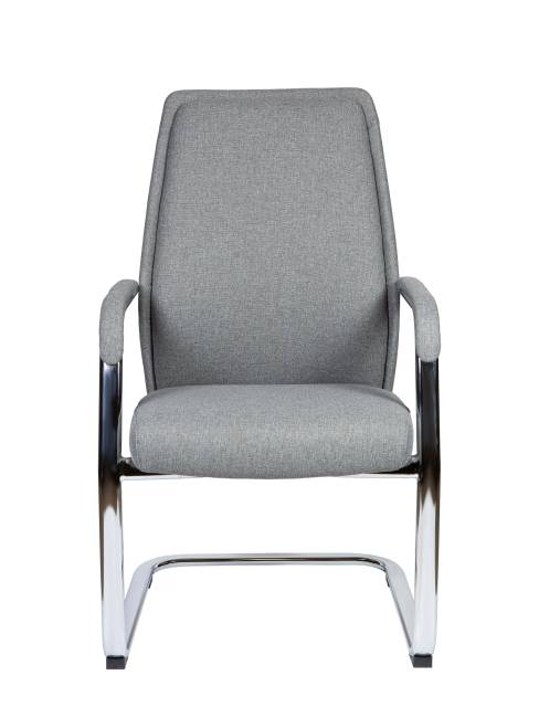 Кресло офисное / Ливерпуль CF / Liverpool CF  / алюминиевая  база / серая ткань