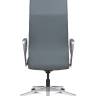 Кресло офисное / Вэст / West  / серая кожа / алюминиевая база