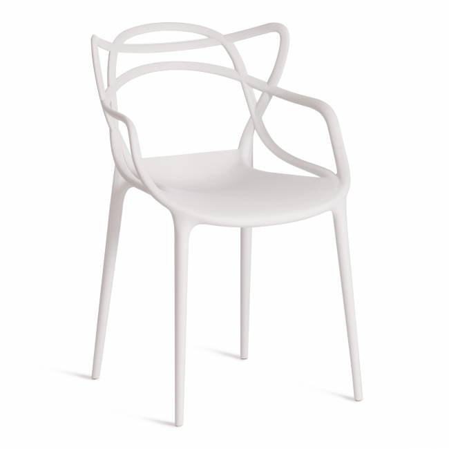 Стул Cat Chair (mod. 028) / 1 шт. в упаковке пластик, 54,5*56*84см, белый, 018 белый пластик