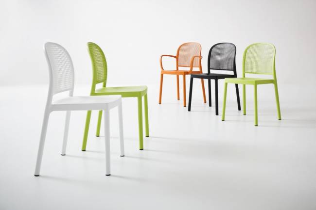 Стул пластиковый Panama черный 460х570х830 мм