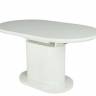 Стол обеденный, MK-7300-WT, раскладной, 85х140(180)х75 см, Белый