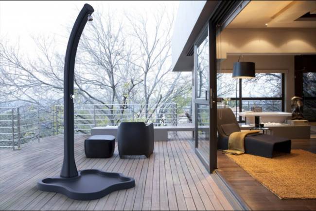 Поддон для уличного душа Lake D 108 антрацит 1070х1030х90 мм