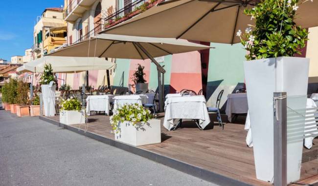 Кашпо пластиковое Quadro 102 вишневый 375х375х1020 мм