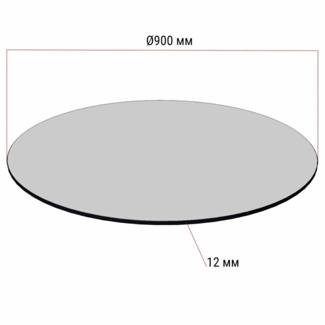 Столешница круглая HPL Fitto каракабейский мрамор Ø900х12 мм Столешница круглая HPL Fitto каракабейский мрамор Ø900х12 мм