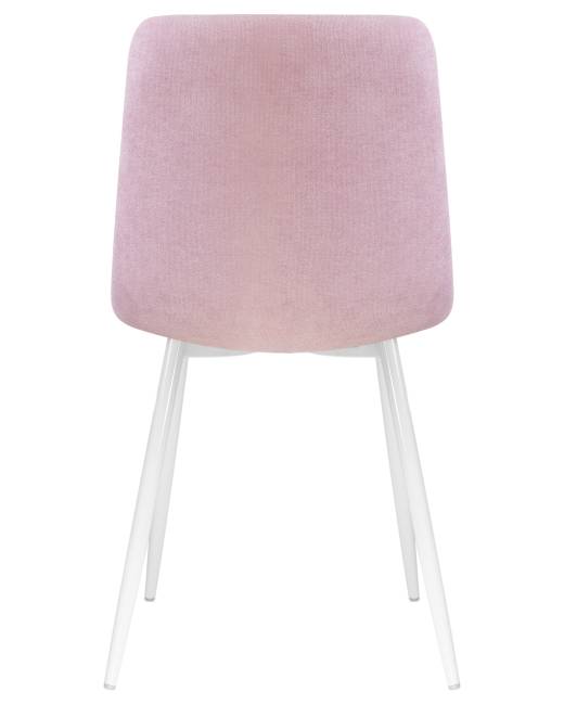 Стул обеденный DOBRIN ALEX, белые ножки, сиреневая ткань (UF860-04B)